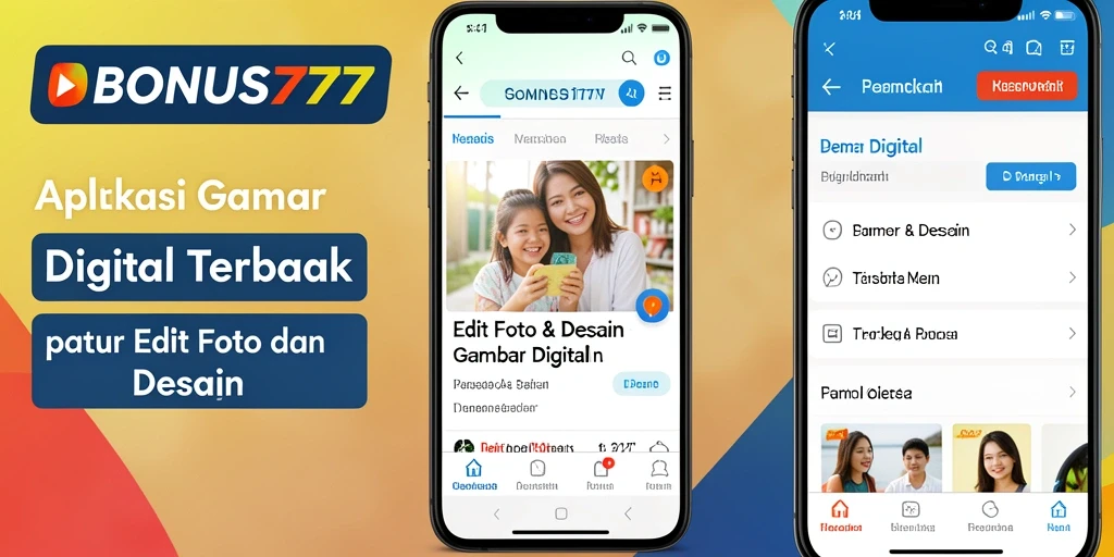 Tampilan antarmuka BONUS777 yang modern dan fungsi Gambar Digital yang intuitif.