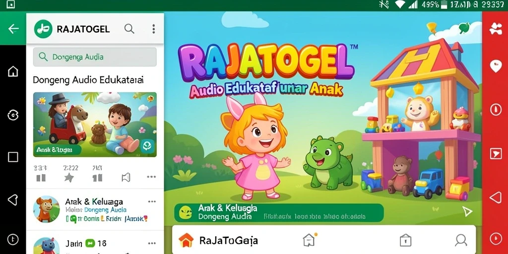 Tampilan antarmuka RAJATOGEL yang ramah untuk anak-anak.